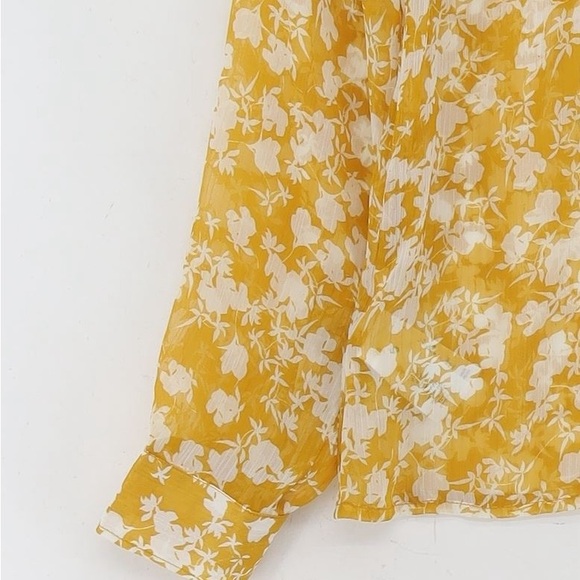 French connection chiffon floral shirt elegant - Picture 3 of 3